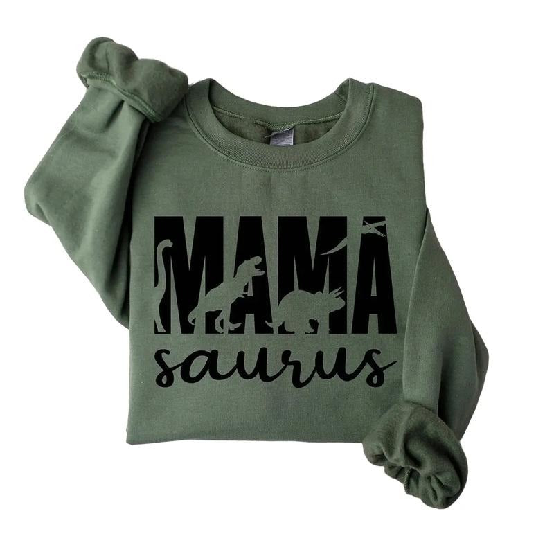 Mama Saurus Sweatshirt, Mama Dinosaur, Mom Life Sweatshirt, Mother's Day Sweatshirt, Funny Mother's Day Gift, Mom Of...