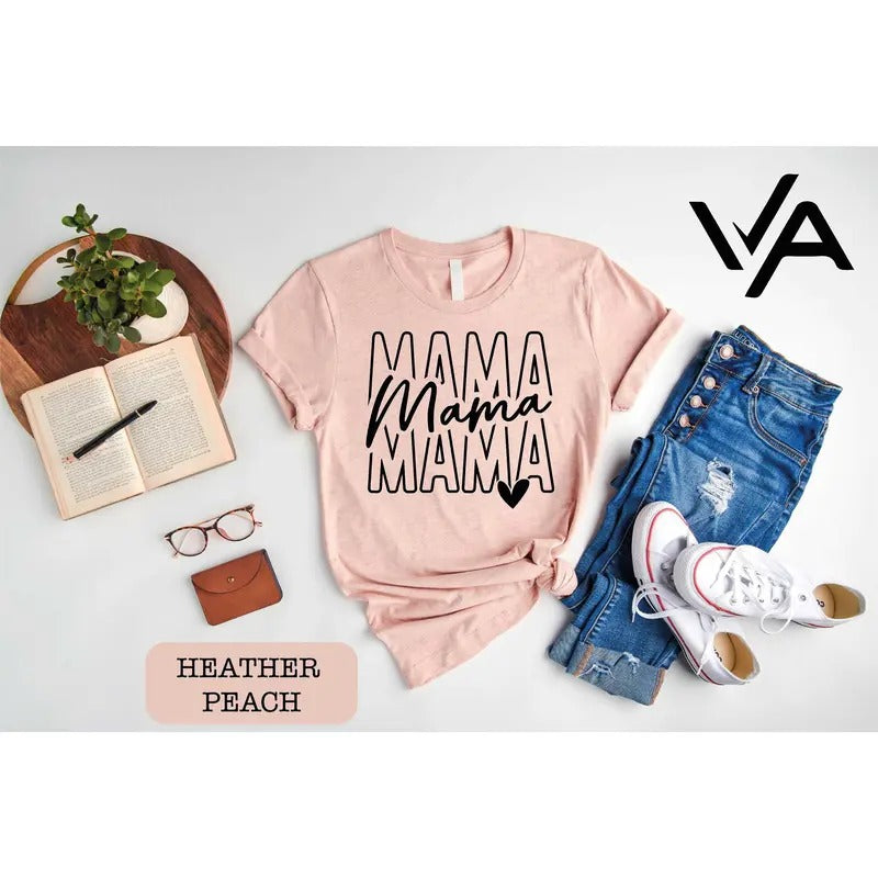 Mama Shirt Mama Gift Shirt Motherhood Shirt Mothers Day Gift Mama Hoodie Mom Life Shirt Gift For Her Mama Mama Mama...