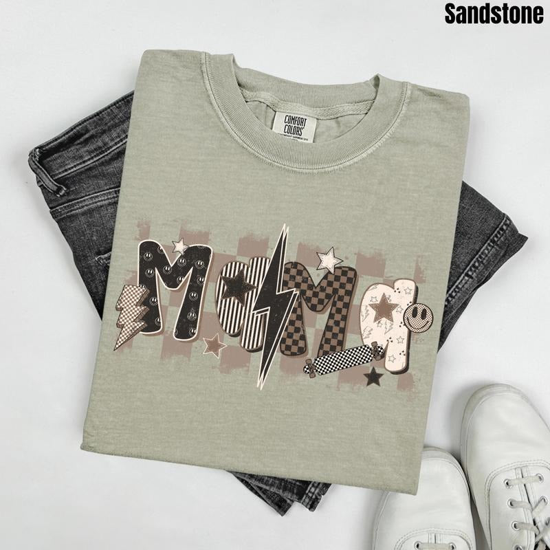 Mama Smiles & Lightning Comfort Colors T-Shirt 'NLB' Hoodie, Sweatshirt | PrintMintTees.com