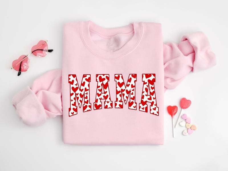 Mama Sweatshirt, Mama Valentines Heart Valentines Day Shirt, Valentines Day Shirt, Mama Valentine Shirt, Mama Shirt, Love...