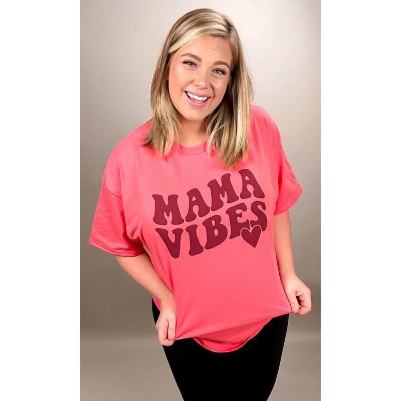 Mama Vibes Graphic T-Shirt Hoodie Sweatshirt | PrintMintTees.com