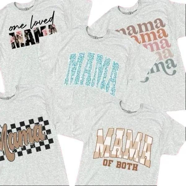 Mama designed Mystery Grey  T-Shirts and Crewnecks Comfortable  Top Womenswear graphic tees cute Fit Fitted Hoodie Sweatshirt
