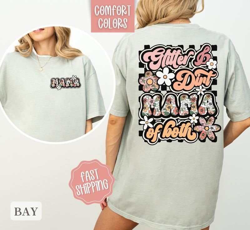 Mama of both shirt Hoodie, Sweatshirt | PrintMintTees.com
