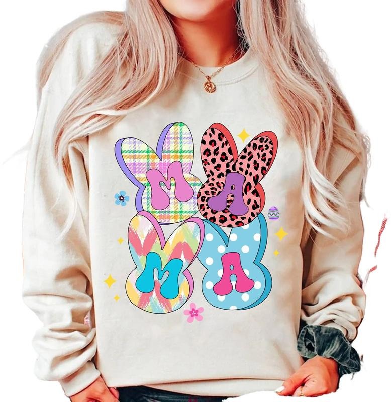Mama's Favourite Peeps Sweatshirt, Easter Day Sweater, Mama Easter Sweater, Retro Easter Shirt, This Mama Loves Her...