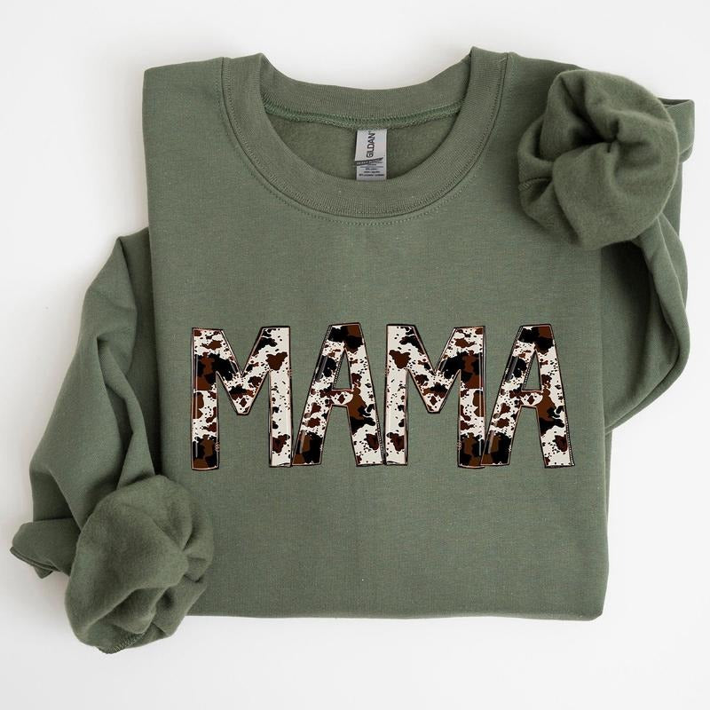 Mama Cow Print Mom T-Shirts, Hoodie, Sweatshirt