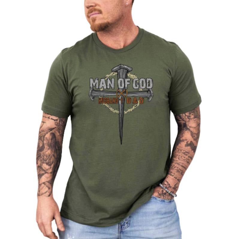 Man Of God Dad Shirt, Man Of God Husband Dad Shirt, USA Flag Dad Shirt, Father's Day Tee, God Dad Tshirt, Father Day Gift...