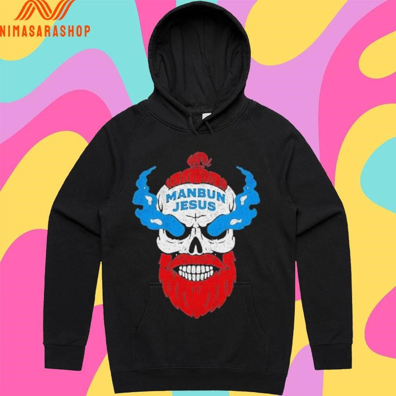 Manbun Jesus Skull Shirts