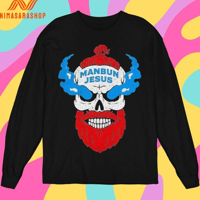 Manbun Jesus Skull Shirts