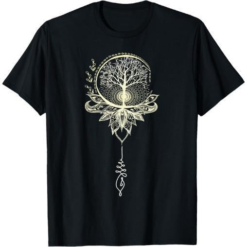 Mandala Lotus Unalome Tree of Life T-Shirt Made in USA Hoodie Sweatshirt | PrintMintTees.com