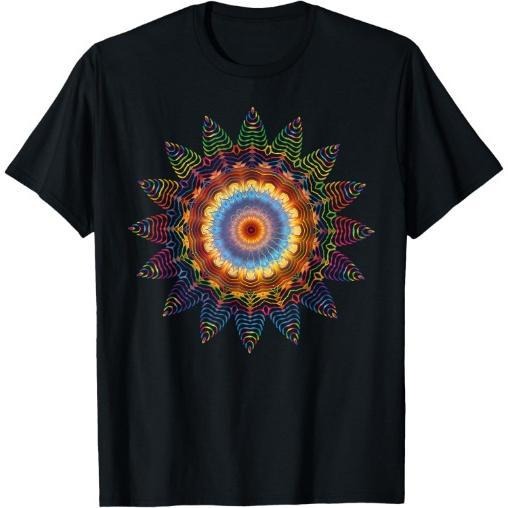 Mandala Sacred Geometry Prana Art Yoga Mantra Om Good Vibe T-Shirt Made in USA Hoodie Sweatshirt | PrintMintTees.com