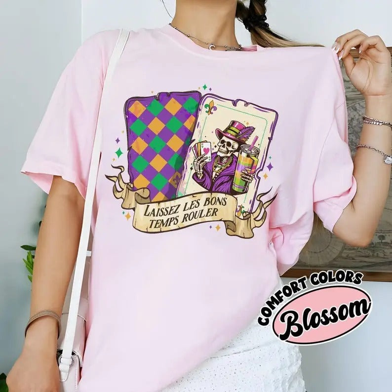 Mardi Gras Comfort Colors Shirt, Fleur De Lis Shirts, Laissez Les Bons Temps Rouler T Shirt, Fat Tuesday Mardi Gras...