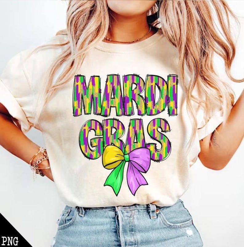 Mardi Gras Coquette Bow sweatshirt-hoodie-tshirt, Glitter Mardi Gras Coquette tshirt, Fleur De Lis sweatshirt, Louisiana...