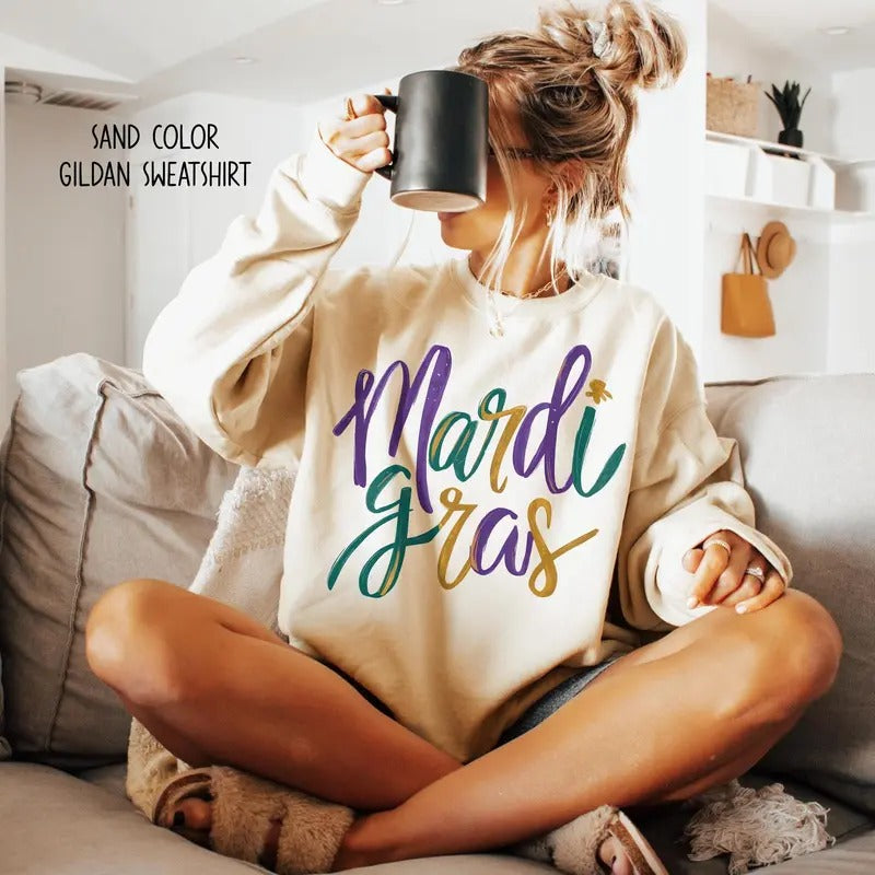 Mardi Gras Sweatshirt Mardi Gras Shirt Mardi Gras Festival Shirt Mardi Gras Celebration Shirt Hoodie | PrintMintTees.com