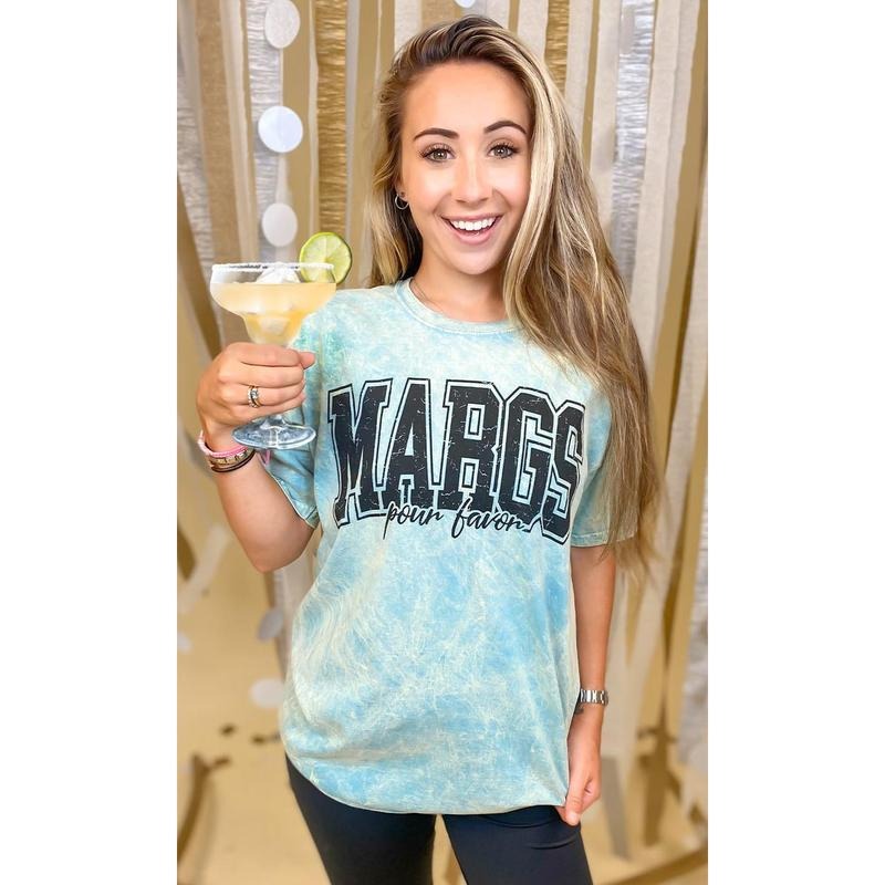 Margs Pour Favor Mineral Washed Graphic Shirt Hoodie Sweatshirt | PrintMintTees.com