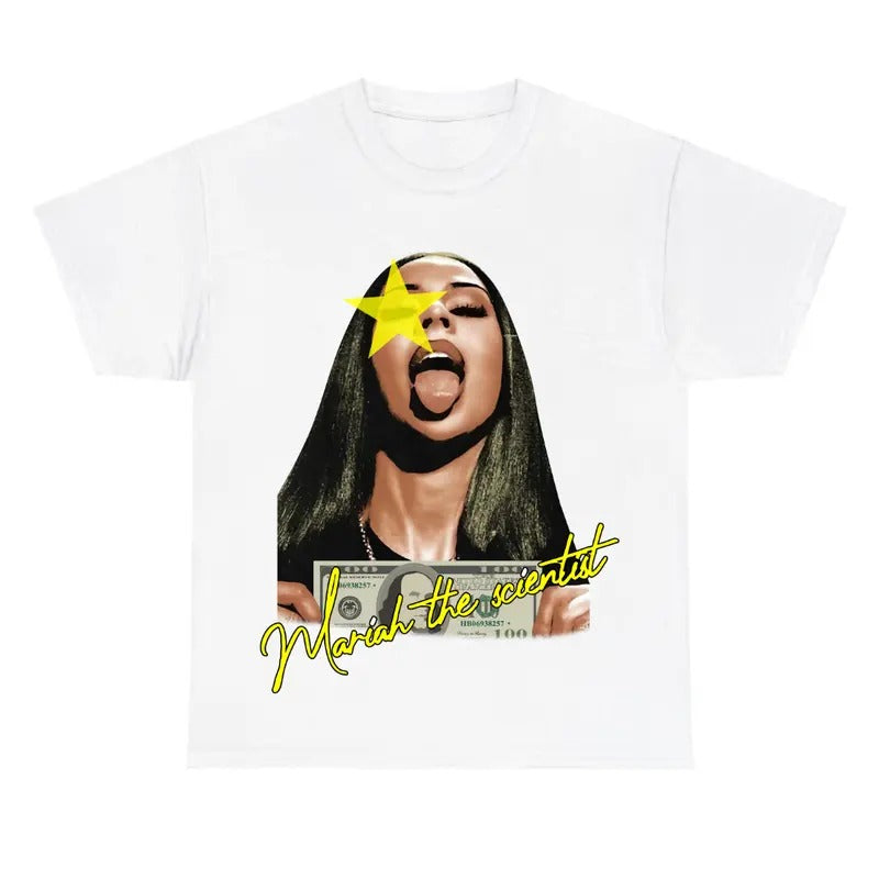 Mariah Scientist Yellow Star Shirt Hoodie, Sweatshirt | PrintMintTees.com