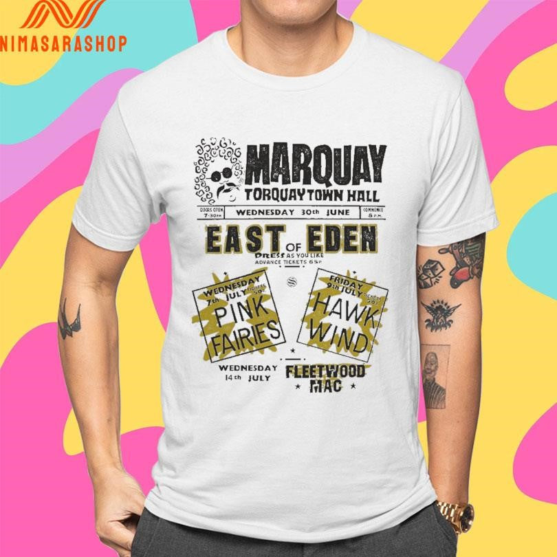 Marquay Torquay Town Hall Wednesday 30th June East Of Eden Shirts