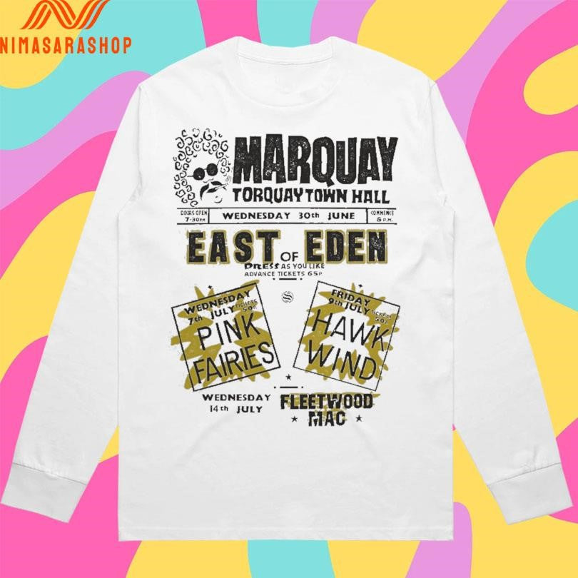Marquay Torquay Town Hall Wednesday 30th June East Of Eden Shirts
