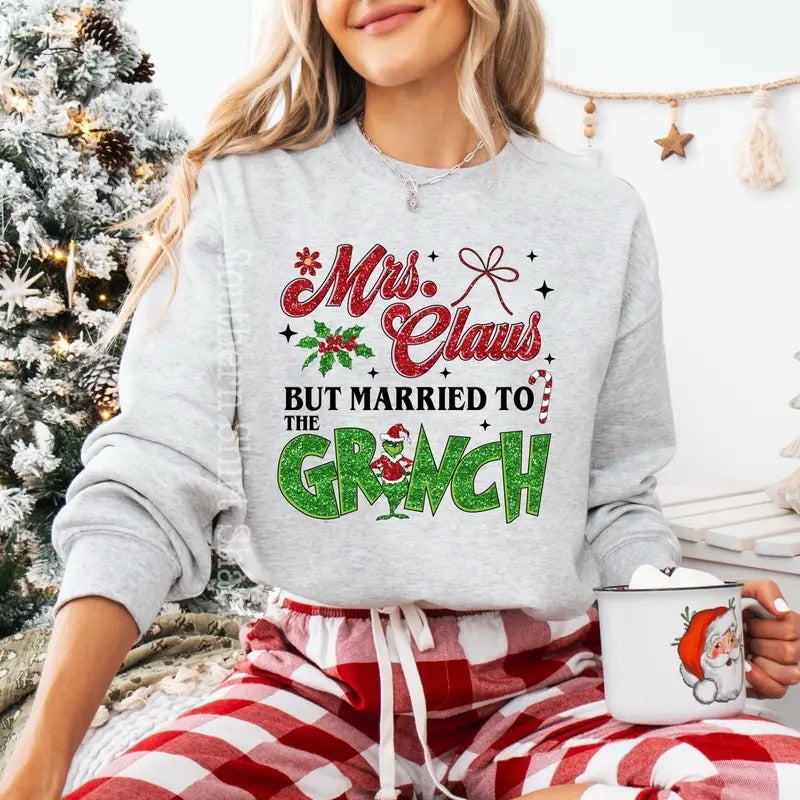 Married to the G Sweatshirt | Christmas Sweatshirt Shirt Hoodie | PrintMintTees.com