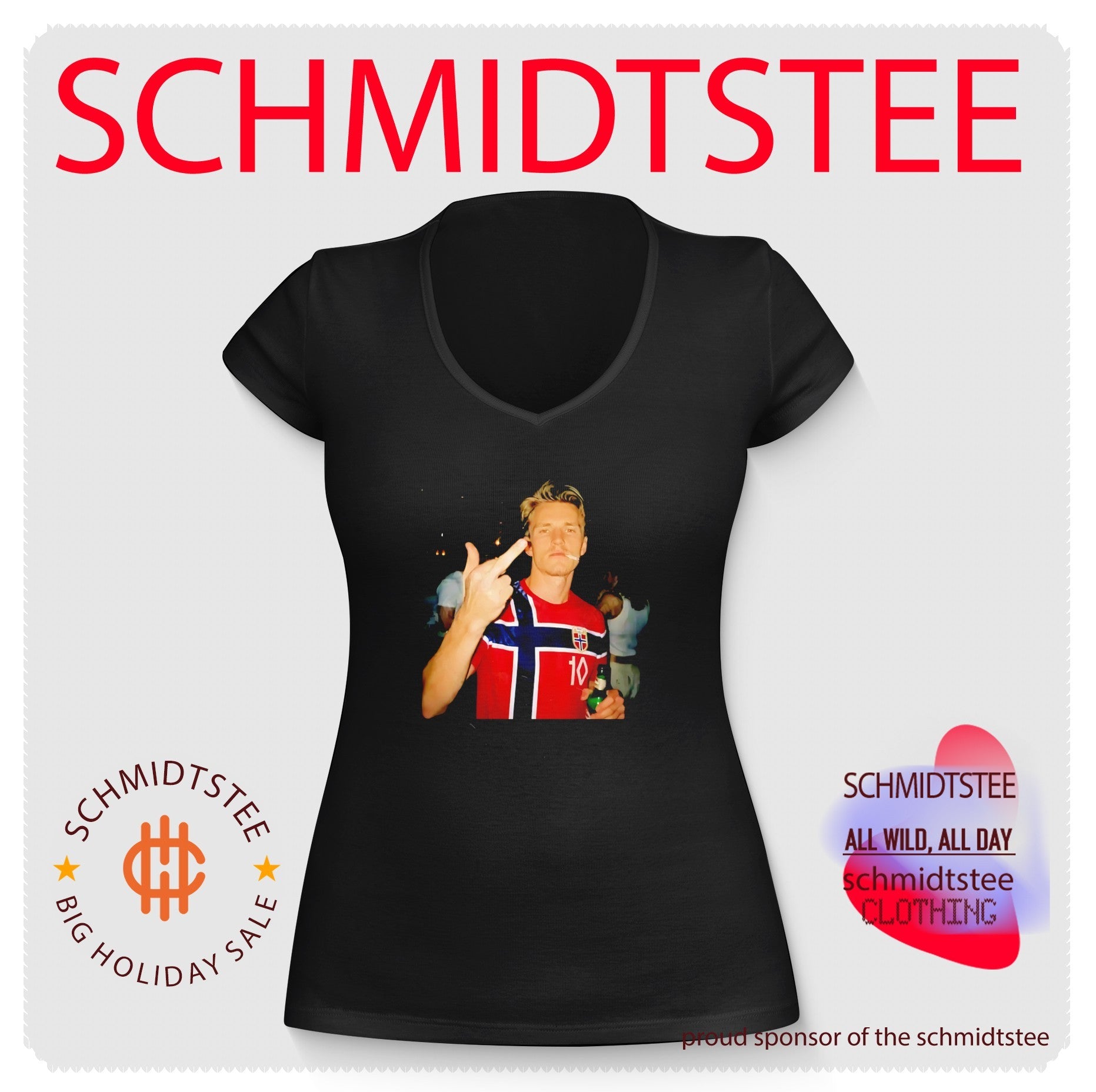 Martin Odegaard Norway National Football Team middle finger shirt