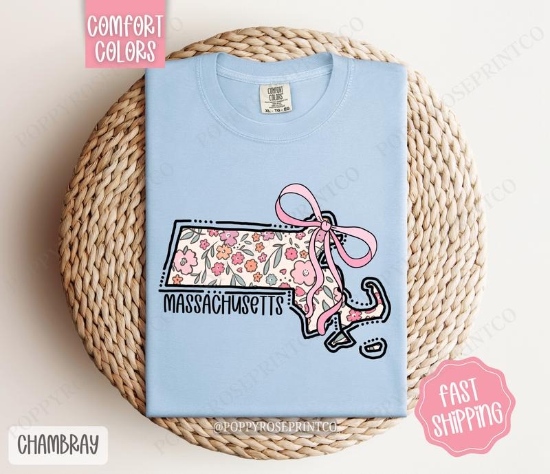 Massachusetts Comfort Colors State Cute Massachusetts Shirt Massachusetts Massachusetts Shirt T-Shirts, Hoodie, Sweatshirt