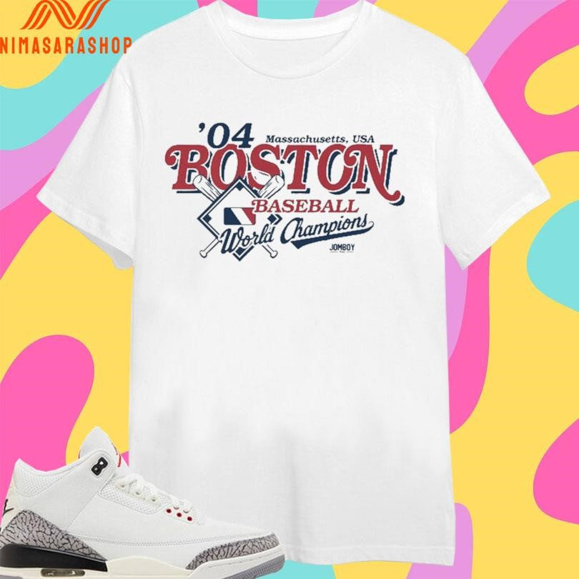 Massachusetts USA ’04 Boston Baseball World Champions Shirts