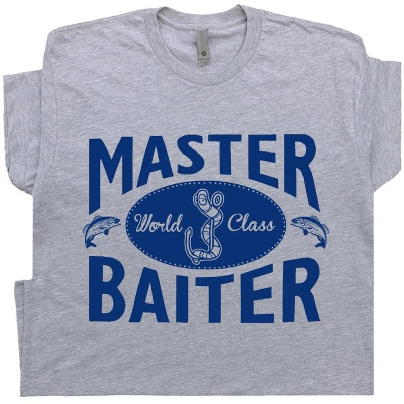 Master Baiter T Shirt Funny Fishing T Shirts With Offensive T Shirt Hoodie Sweatshirt | PrintMintTees.com