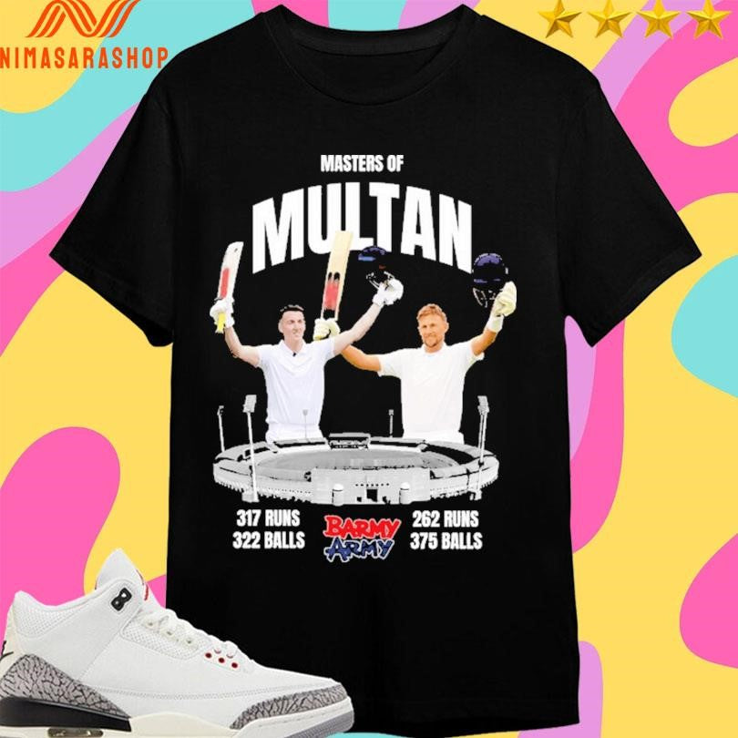 Masters Of Multan Barmy Army 317 Runs 322 Balls 262 Runs 375 Balls Shirts
