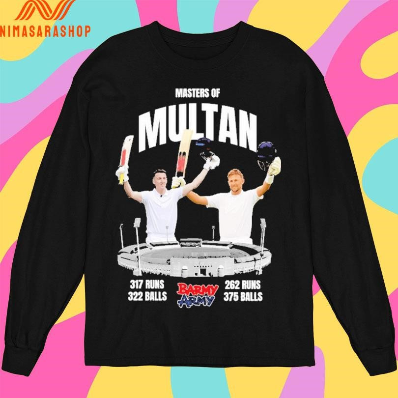 Masters Of Multan Barmy Army 317 Runs 322 Balls 262 Runs 375 Balls Shirts