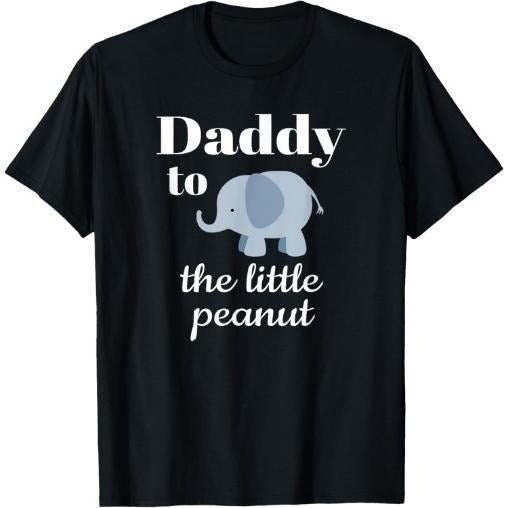 Matching Baby Shower Couples Shirt Elephant Daddy Peanut T-Shirt Made in USA Hoodie Sweatshirt | PrintMintTees.com