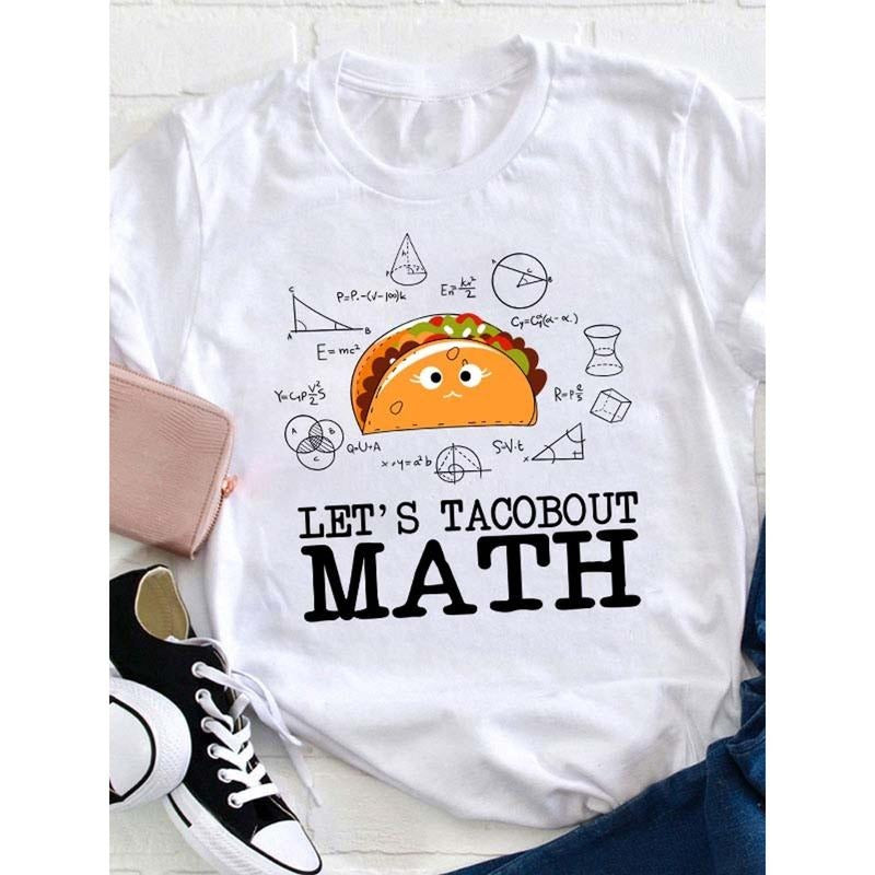 Math Teacher T Shirt, Women'S Casual Round Neck T-Shirt style 02 Hoodie Sweatshirt | PrintMintTees.com