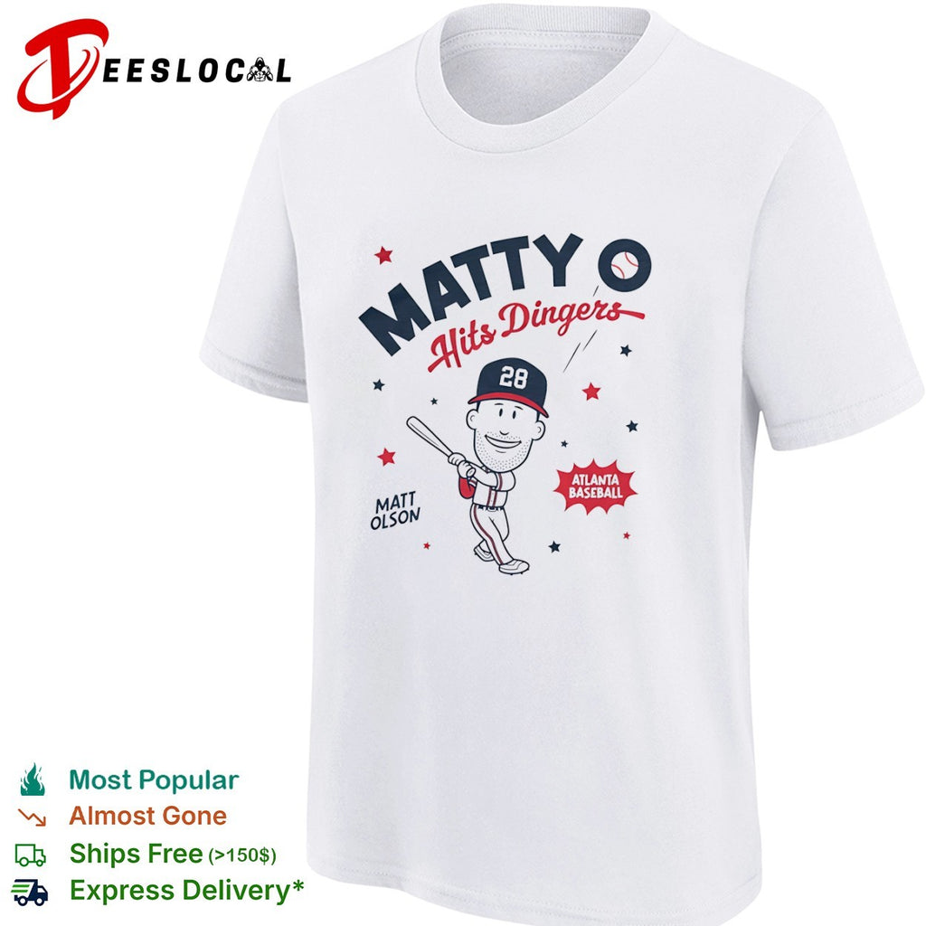 Matt Olson Atlanta Braves Baseball Matty O Hits Dingers MLB Player shirt