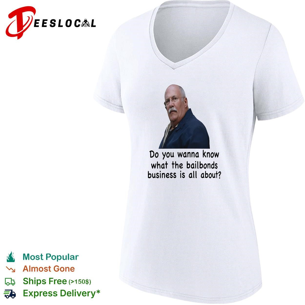 Max Cherry Jackie Brown do you wanna know what the bailbonds business is all about man portrait shirt