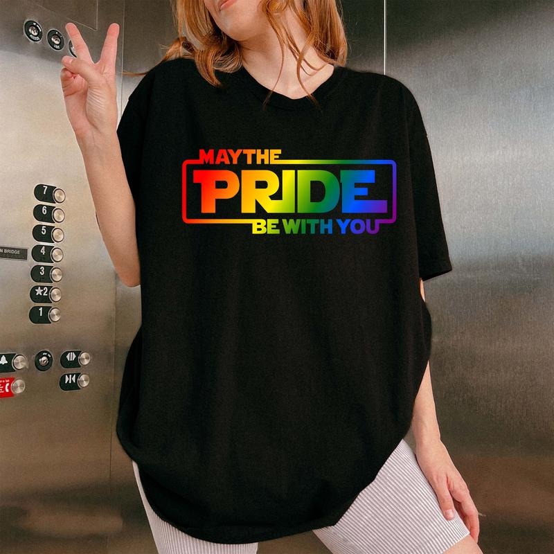 May The Pride Be With You Shirt, Pride Shirt, LGBT Shirt, Lesbian Tee, Equality Pride Shirt, LGBT Gift , Rainbow Gay...