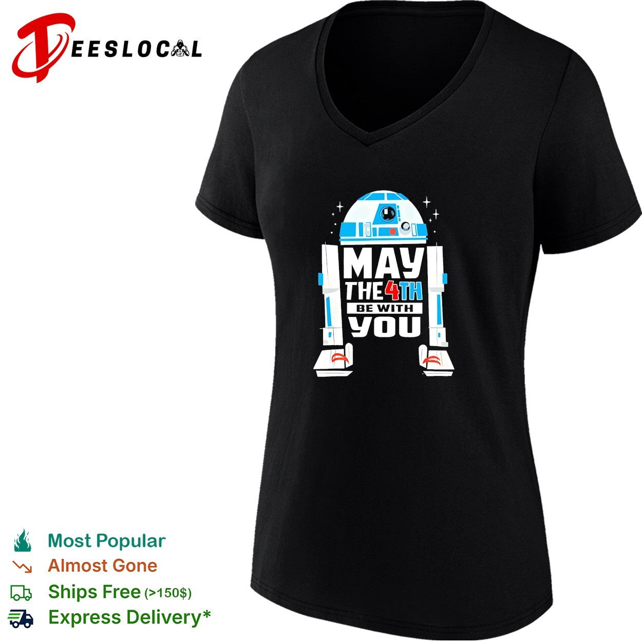 May the 4th be with you R2 D2 shirt