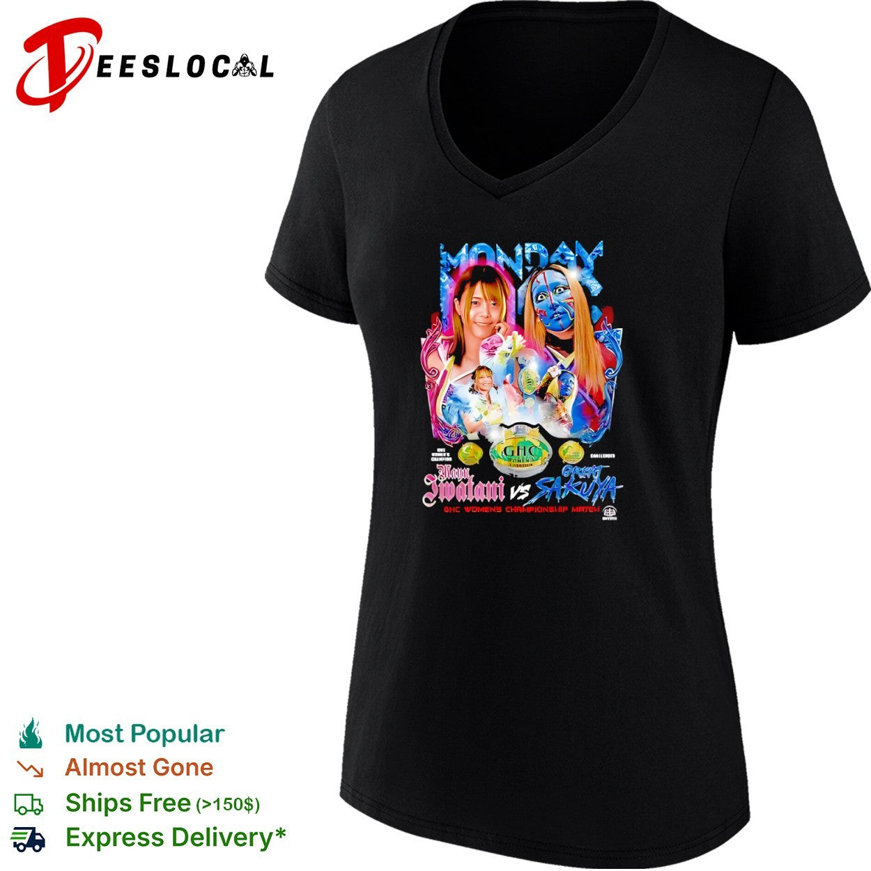 Mayu Iwatani vs Great Sakuya GHC Womens Championship shirt