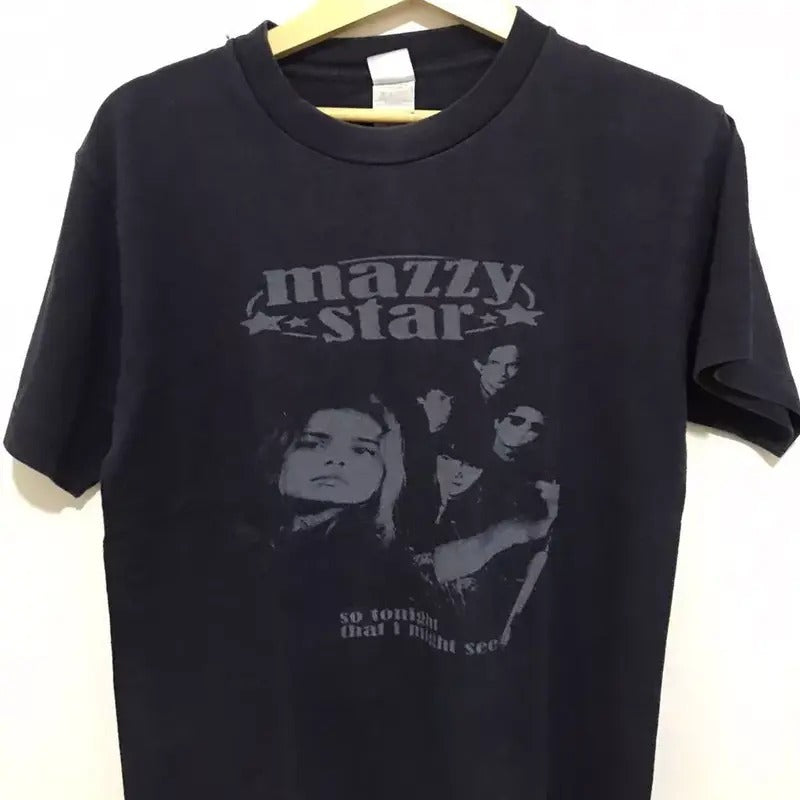 Mazzy Star Band T-shirt, Gift For Fan Black Unisex Tshirt Cotton Streetwear Hoodie Sweatshirt | PrintMintTees.com