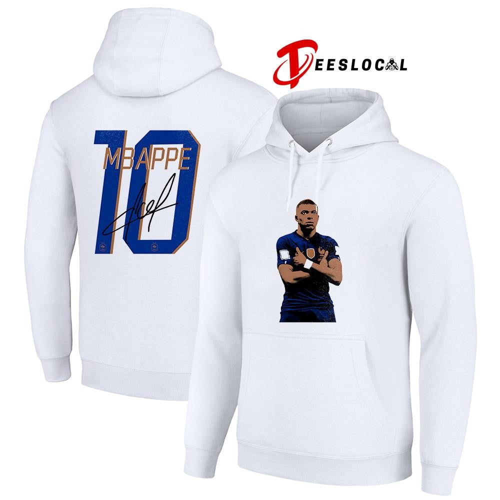 Mbappe World Cup name and number signature shirt