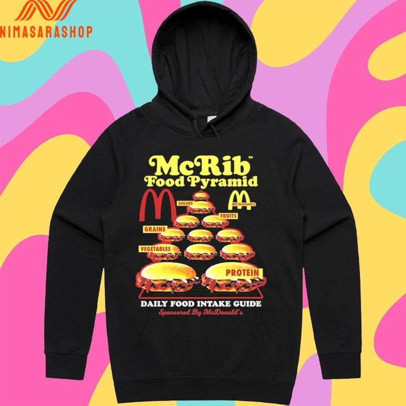 Mcrib Food Pyramid Daily Food Intake Guide Sponsored By Mcdonald’s Shirts