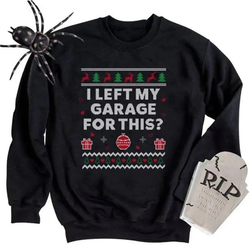 Mechanic Ugly Christmas Shirt Funny Garage Car Xmas Shirt Merry Christmas Santa Gift Shirt long sleeve Hoodie Sweatshirt