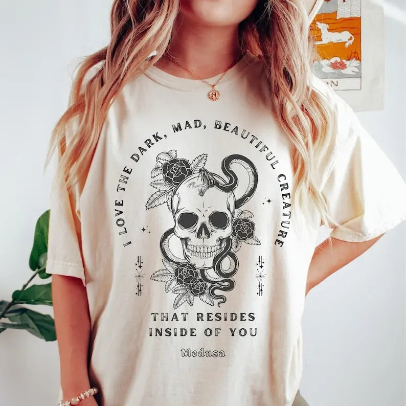 Medusa Snake Shirt Medusa Shirt Gothic Clothes Goth Clothes Dark Academia Fuck Patriarchy Burn Patriarchy Athena T-Shirts, Hoodie, Sweatshirt
