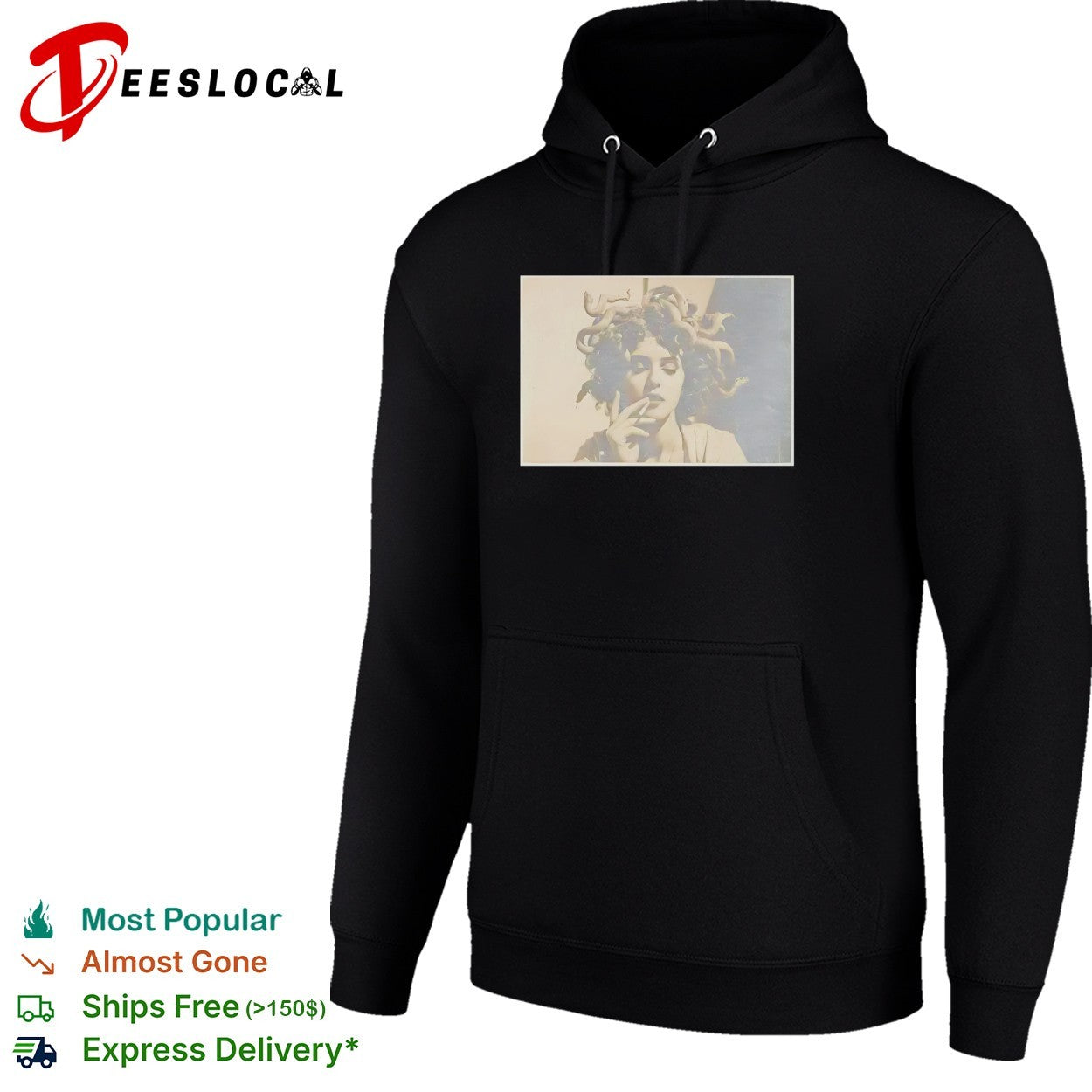 Medusa smoking cigarette vintage shirt