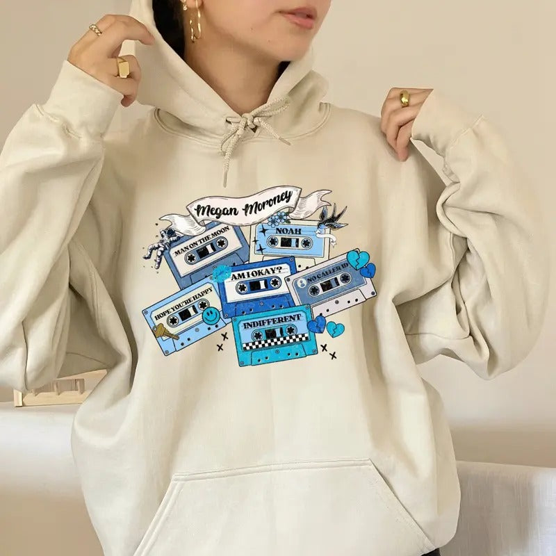 Megann Cassette Inspired Shirt, Western Cowgirl, Country Music Fan Gifts, Unisex Sweater Pullover Tee Hoodie Sweatshirt