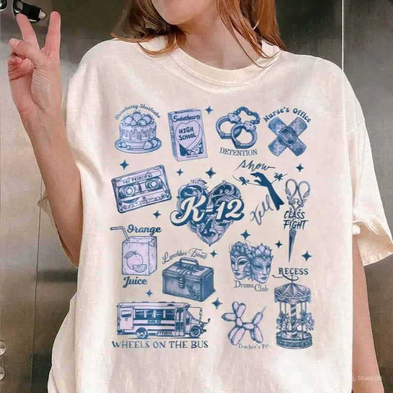 Melanie Martinez K12 Book The Trilogy Tour Melanie Martinez Shirt Casual Cotton Unisex, shirt trend 2025 Hoodie Sweatshirt