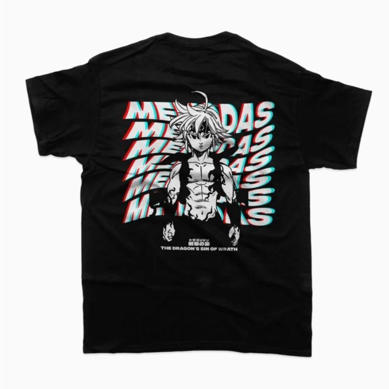 Meliodas Seven Deadly Sins T-Shirt Menswear Streetwear Top Sweatshirt, Hoodie, Comfort Colors | PrintMintTees.com