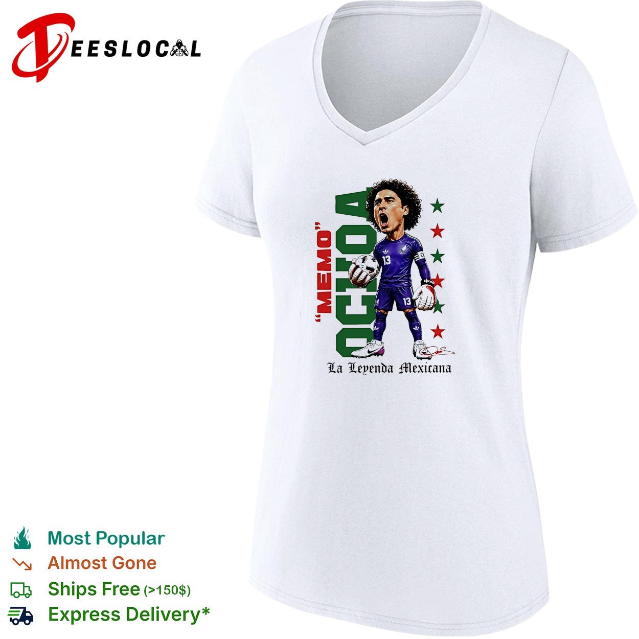 Memo Ochoa Mexico National Team La Leyenda Mexicana shirt
