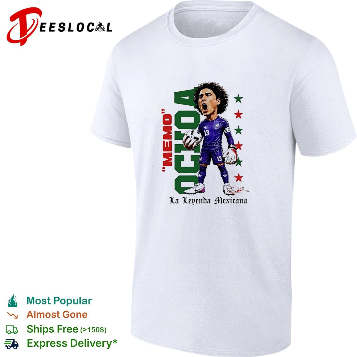 Memo Ochoa Mexico National Team La Leyenda Mexicana shirt