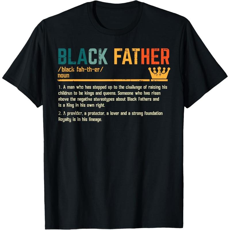 Men Gifts Fathers Day Black Father Definition African American Dad T-Shirt Hoodie Sweatshirt | PrintMintTees.com
