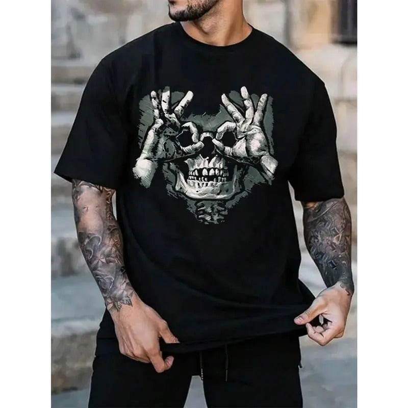 Men Skull Print Tee Men's T-Shirt. Hoodie Sweatshirt | PrintMintTees.com