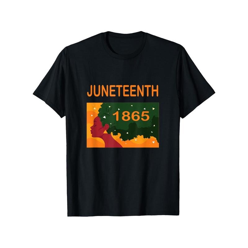 Men Women Juneteenth 1865 Freedom Day T-Shirt - Vibrant African American Celebration Print, 100% Cotton, Soft &...