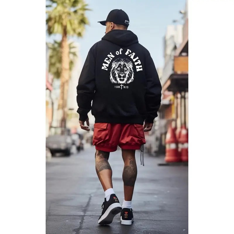 Men of Faith Hoodie, 1 Cor. 16:13 Sweatshirt For Man, Rooted In Chris T-Shirt, Aesthetic Church Group Gift, Trendy Unisex...